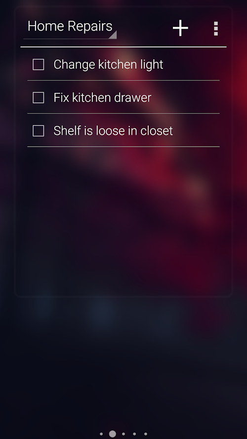 Android application Minimal To-Do List Widget screenshort