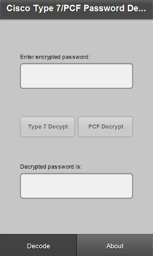 Cisco7PCF - Password Recovery