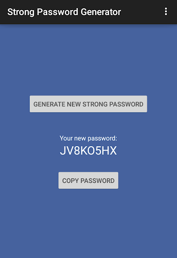 Strong Password Generator