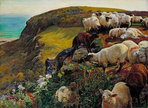 Our English Coasts, 1852 (`Strayed Sheep')