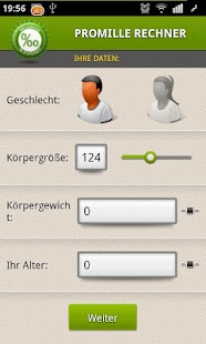 Promillerechner Screen 2