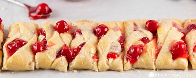 Braided cherry danish Danish  Yummly Recipe pillsbury  recipe Easy Cherry Cheese