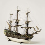 Model van de Oost-Indiëvaarder Merkurius. Middelburg, 1747
