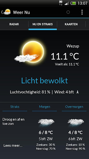 Weer Nu - Gratis weerapp