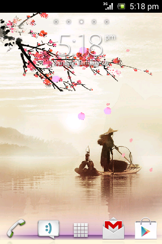 Sakura On River Live Wallpaper