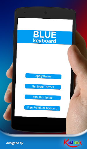 【免費個人化App】Flat Blue Keyboard-APP點子