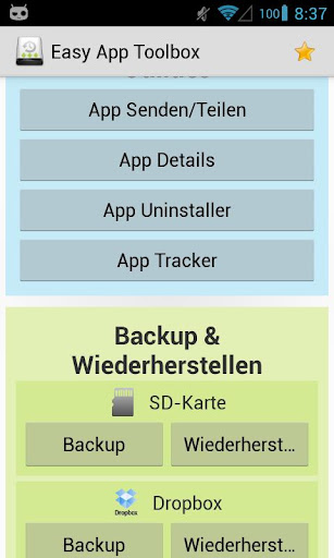 Easy App Toolbox Backup