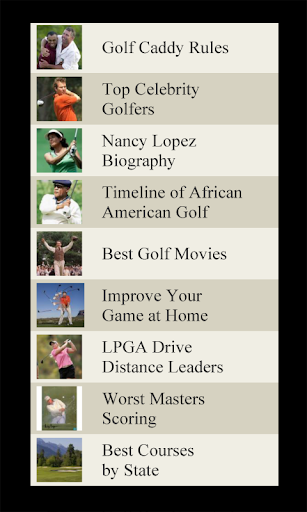 Golf Lists