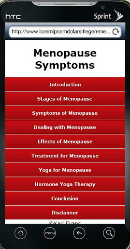 Menopause Symptoms