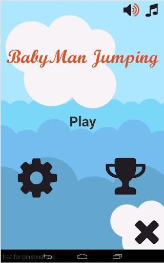 Baby Man Jumping