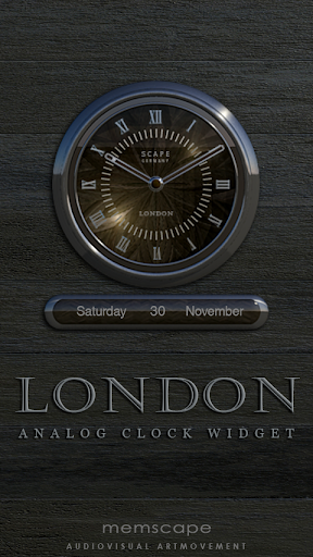 LONDON Designer Clock Widget