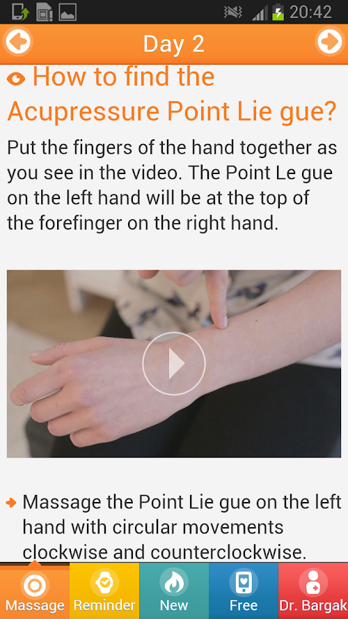 Android application Stop Smoking With Acupressure screenshort