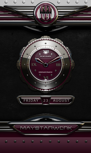 【免費個人化App】dragon digital clock bordeaux-APP點子