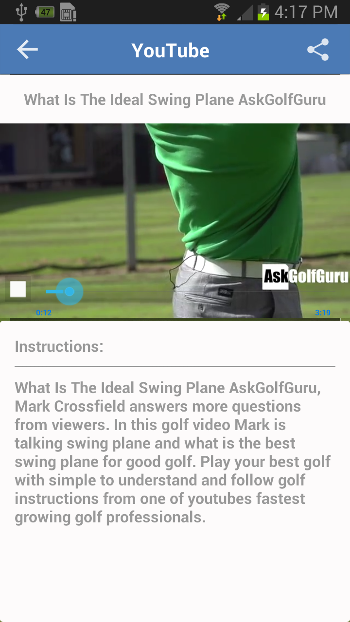 AskGolfGuru Screen 1