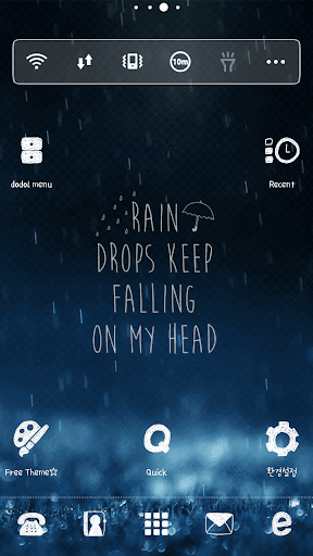 【免費個人化App】RainDrops dodol launcher theme-APP點子