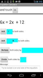 Algebra Equation Helper Screenshots 3