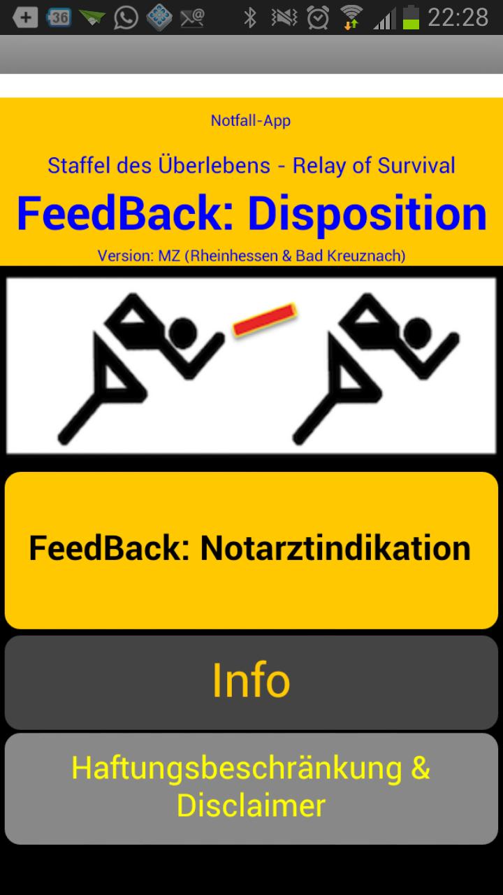 NotfallApp Indikat. Notarzt MZ Screen 1
