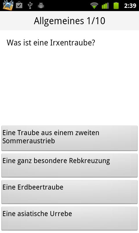 Weinquiz Allgemein Screen 3