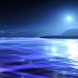Blue Sea n Moon With Shimmer