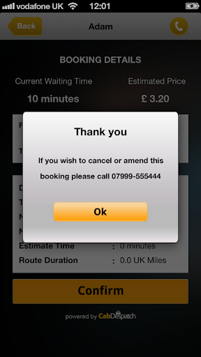 Apollo Taxis Booking App