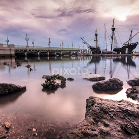 smooth morning by Mike Pedigo - Transportation Boats