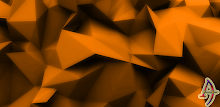 Polygons Orange Xperien Theme APK