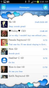 GO SMS - Dazzling Hearts 8 Screenshots 0