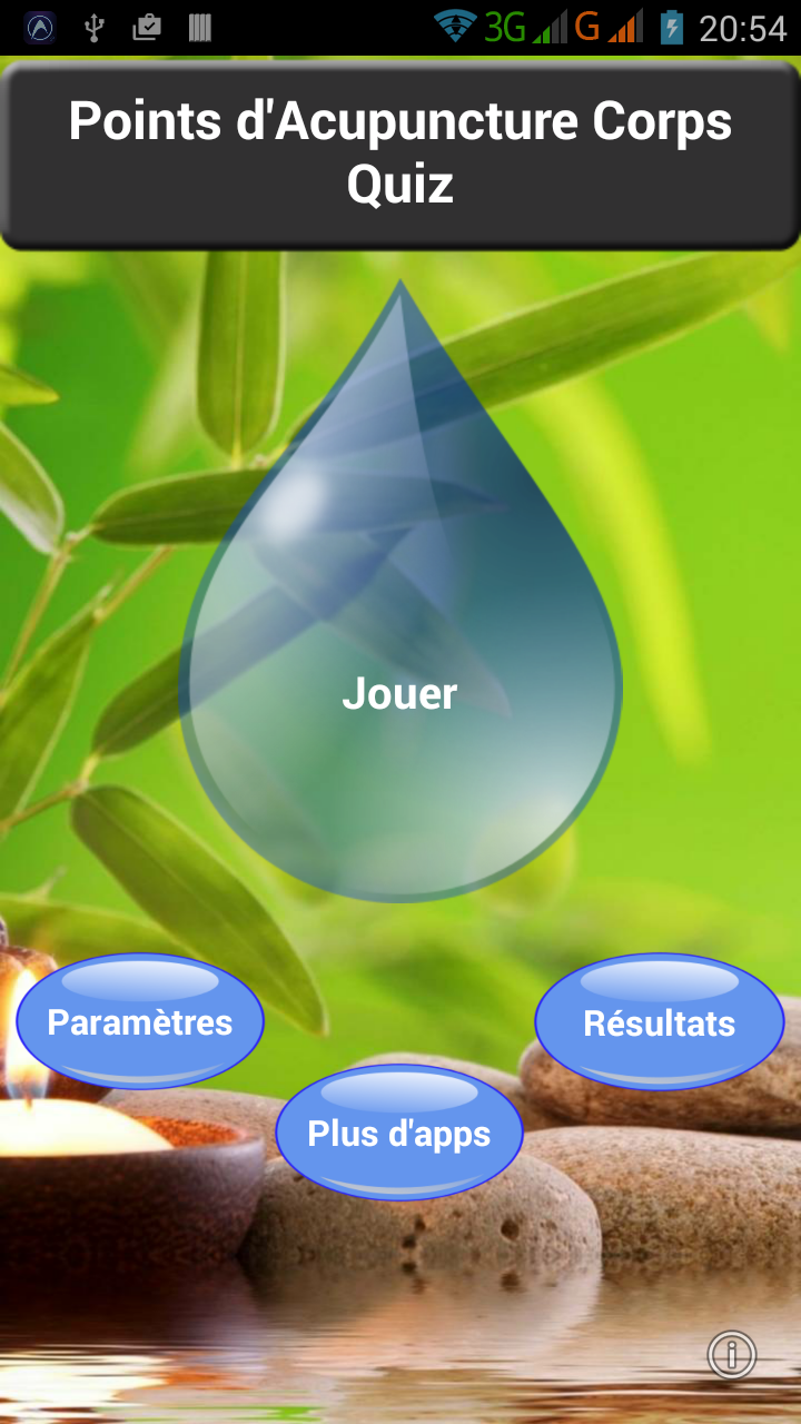 Android application Acupuncture Points Body Quiz screenshort