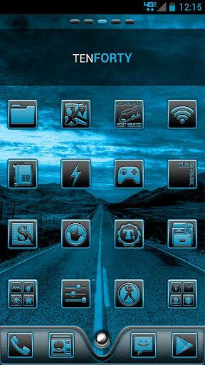 【免費個人化App】Serenity Launcher Theme Cyan-APP點子