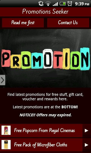 Promotions Seeker