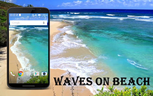 Waves on Beach Live Wallpaper