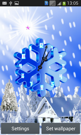 Snow Flake Clock