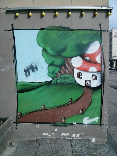 Schtroumpfs Mural