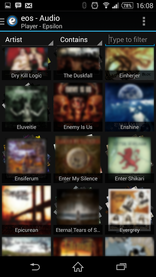 Android application eos screenshort