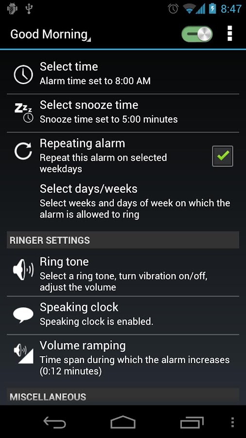 AlarmDroid Android