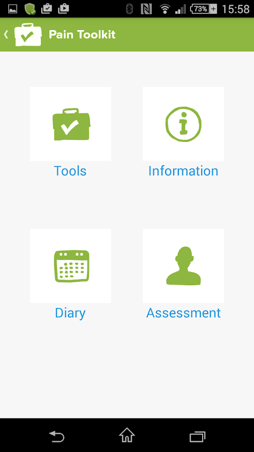 Android application Pain Toolkit screenshort