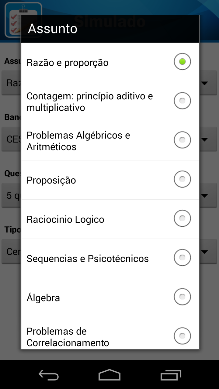 Raciocínio Lógico PRO Screen 3