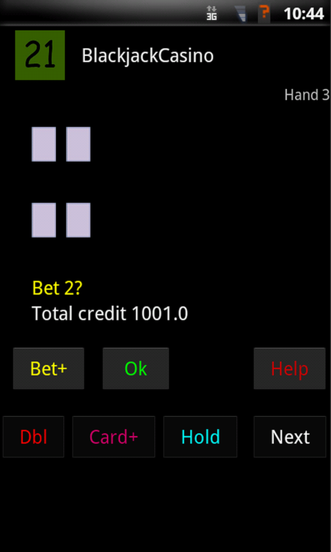 Android application Blackjack Casino screenshort