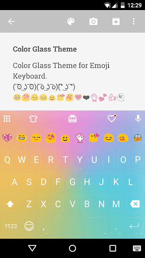 Color Glass Emoji Keyboard