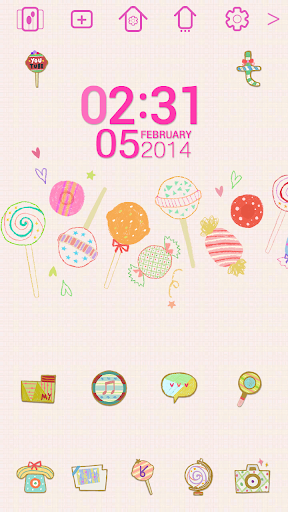 【免費個人化App】lovely candy_ATOM theme-APP點子