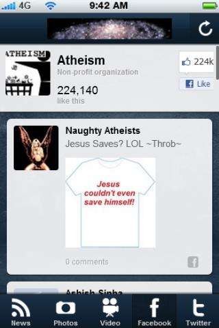 Atheism News Screen 2