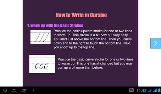 How to Write in Cursive