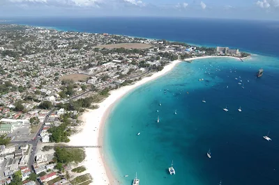 Carlisle Bay fronts Bridgetown, capital of Barbados.