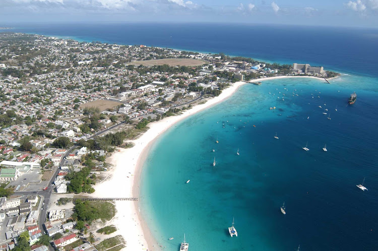 Carlisle Bay fronts Bridgetown, capital of Barbados.