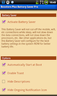 BOOSTERS PLUS BATTERYSAVER PRO - screenshot thumbnail