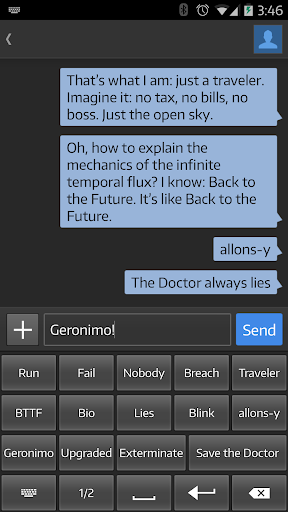 Quote Keyboard: Whovian