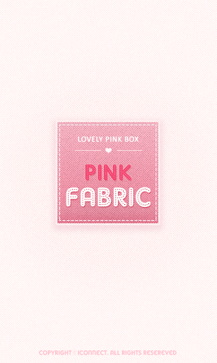 PINK FABRIC go launcher theme