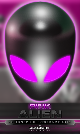 poweramp skin alien pink