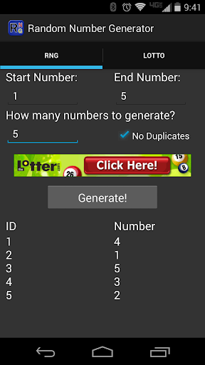 Random Number Generator