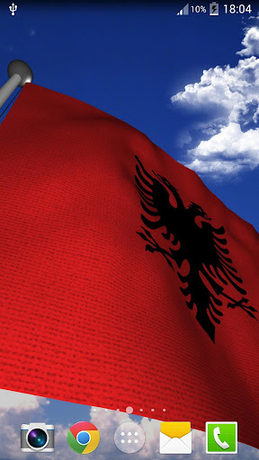 【免費個人化App】Albania Flag - LWP-APP點子